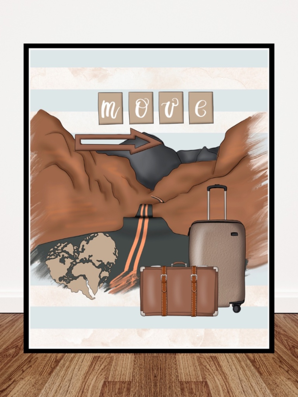 Mountain Art Print 8x10
